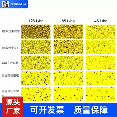 Water-sensitive paper fog drop test card UAV droplet deposition detection distribution plant protection pressure centrifugal droplet test paper