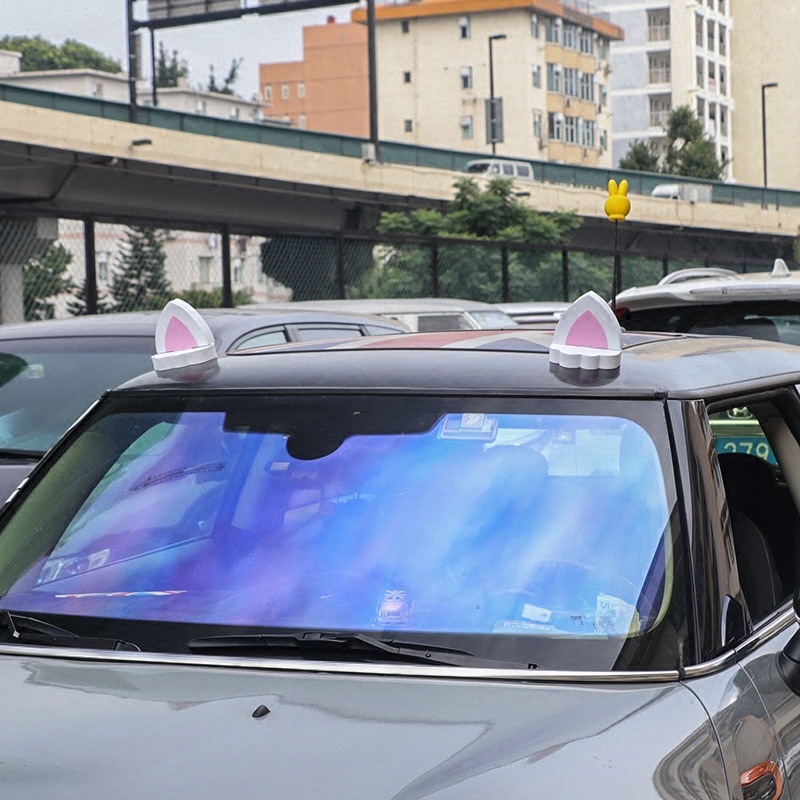 BMW Mini MINI decorative ear stickers cartoon buy cute cute three-dimensional decoration roof stickers car decoration stickers