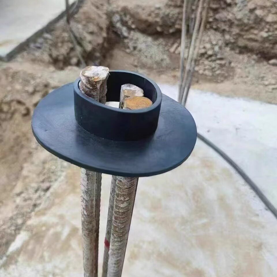 防水橡胶套环抗浮锚杆止水钢板固定器胶圈厂家限位器橡胶防水套环