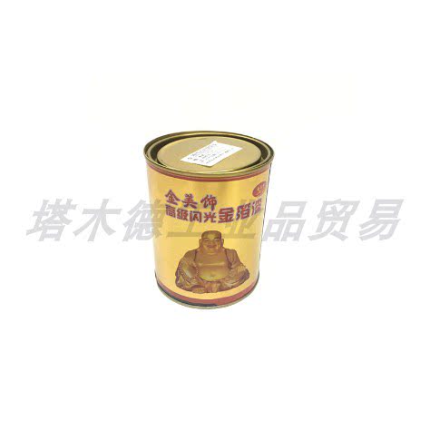 闪光金箔漆 金粉漆 金漆 油漆金黄色闪光金 0.8kg 描金漆
