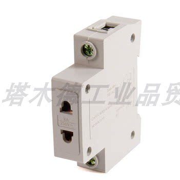 AC30模数化插座  二三四五孔插头  dz47卡槽式 导轨式插座
