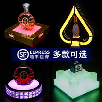 Bar KTV luminous Spade a wine bar nightclub laser wine wine wine champagne display stand XO base customization