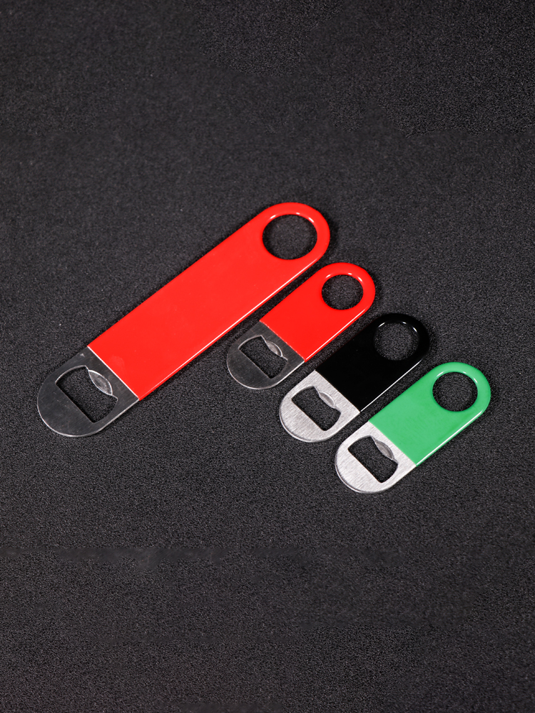 Stainless steel beer bottle opener Creative bottle opener Bar KTV advertising can opener Fancy custom LOGO net RED