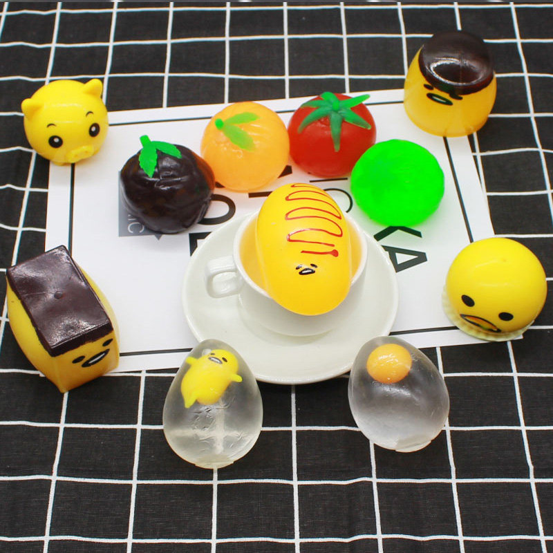 Lazy balls vomit eggs spit egg yolks vent pinching brother decompression decompression class boring artifact ball small toy