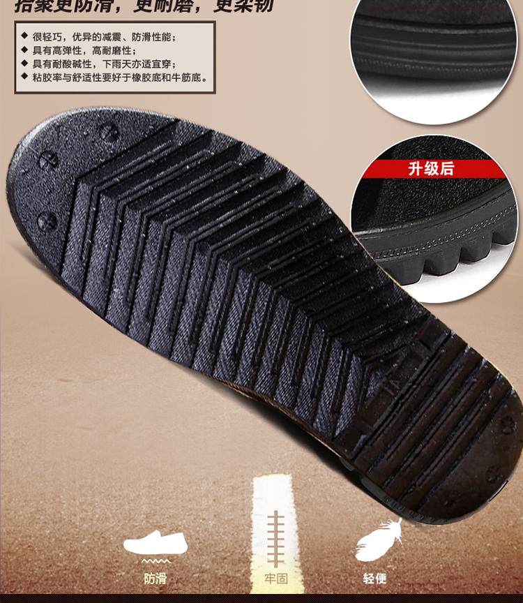 Giày cotton nam trung niên cộng với nhung chống trượt giày cũ cao giúp đế dày cộng với nhung mùa đông vải cũ Bắc Kinh giày cao cổ quân đội