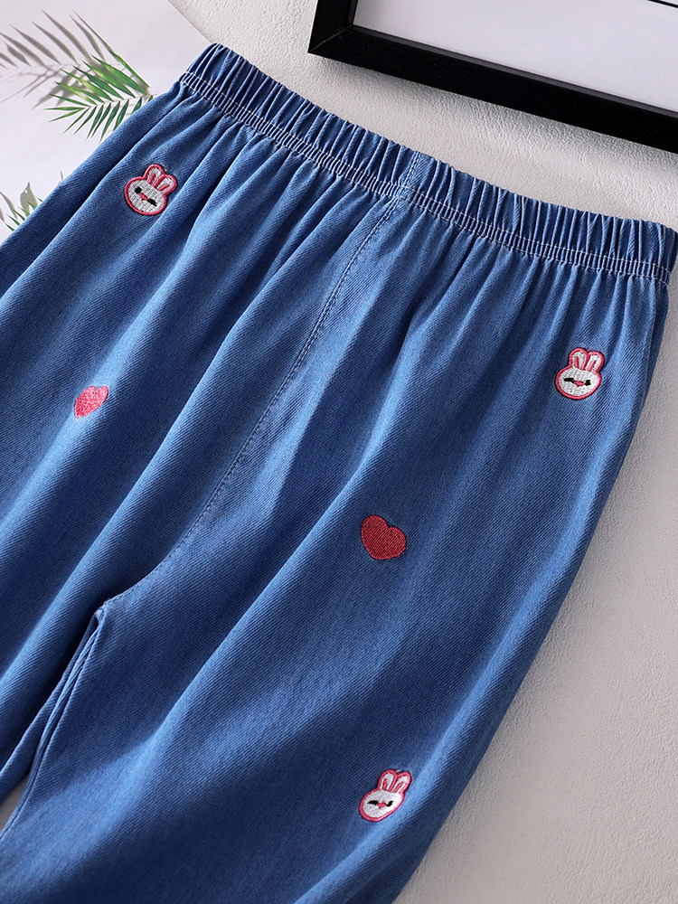 Летние тонкие детские штаны, джинсы, средство от комаров, свободный крой, детская одежда Wei future 