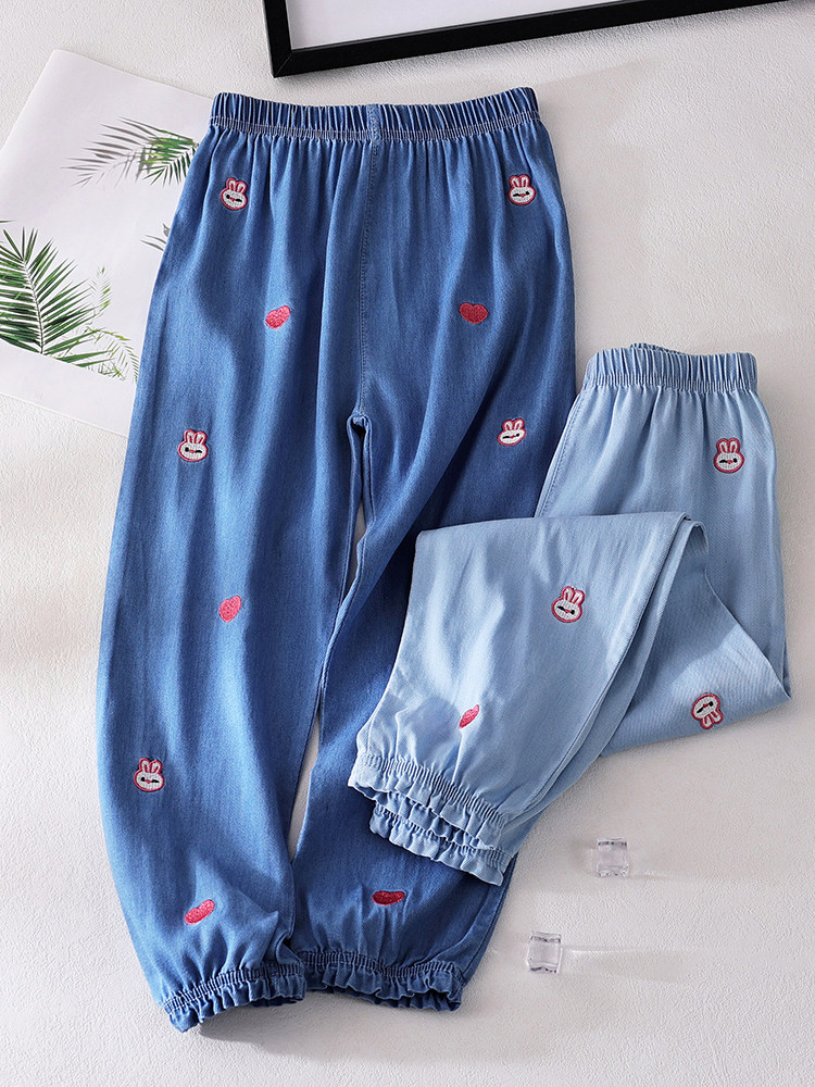 Летние тонкие детские штаны, джинсы, средство от комаров, свободный крой, детская одежда Wei future 