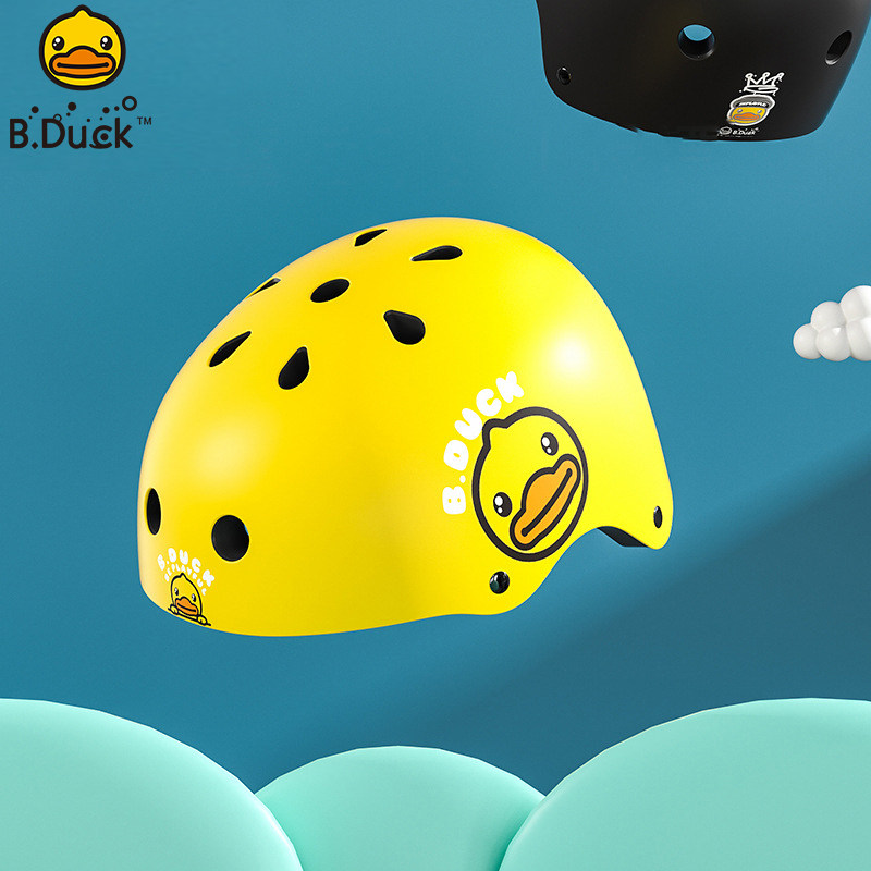 B Duck small yellow duck children helmet bike scooter headwear electric car wheel slide balance car safety hat