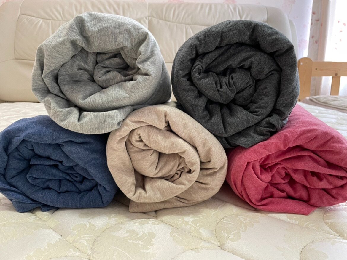 Two pieces of Muji style Xinjiang cotton one meter eighty four-piece set only 139 Tianzhu knitted mattress quilt cover soft