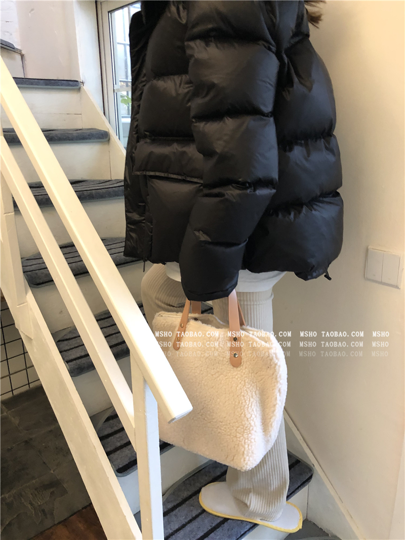 ooahuz lamb hair girl ~ popular new fashion 100 hitch a large capacity class single shoulder handbag