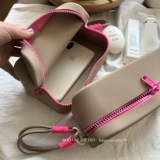 Хаки и розовый порошок удивительно хороши ~ ooahz домашний силиконовый контрастный косметический пакет с портативной водонепроницаемой пакетом мобильного телефона