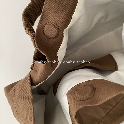 Дизайнерская универсальная сумка на одно плечо, шоппер, тканевый мешок, Южная Корея