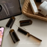 Портативная кудрявая расческа из воскового агата для путешествий