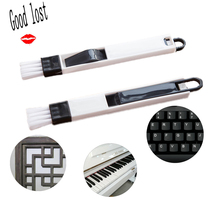 Multi-purpose kitchen and bathroom door groove cleaning brush with dustpan gap brush computer keyboard brush corner dust removal brush