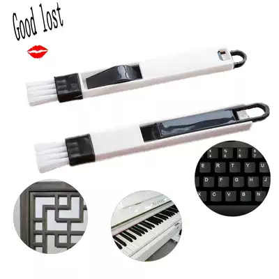 Multi-purpose kitchen and bathroom door groove cleaning brush with dustpan gap brush computer keyboard brush corner dust removal brush