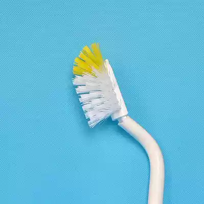 Small bucket brush long handle elbow kitchen multi-directional Plastic long handle cleaning brush drinking machine bucket mineral water bucket brush