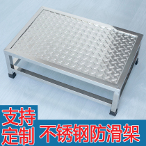 304 Stainless Steel Non-slip Foot Stool Industrial Home Clinic Hospital Check Mat Foot Steps Trampled Universal Step Ladder