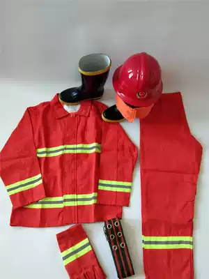 97 Flame retardant fire suit suit fire protection suit mini Fire Station 5 pieces set of inspection exercise equipment