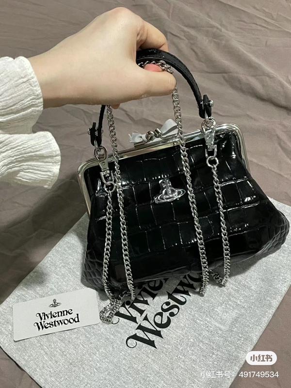 Vivienne Westwood Cylinder Bag, Vivienne Westwood Dumpling Bag, Crossbody Shoulder Bag, Underarm Bag