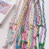 Hot-selling mobile phone colorful three-strand braided rope girls cross-body strap rope adjustable braided long bag cross-body