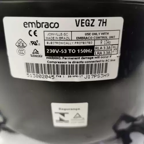 Новый инверторный компрессор Embraco VEGZ11C VESD11C подходит для компрессоров холодильников Siemens.