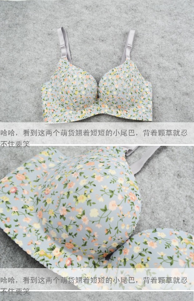 Áo ngực liền mảnh một mảnh dày tập hợp ngực nhỏ đồ lót gợi cảm ít phụ nữ điều chỉnh mùa hè nội y đẹp