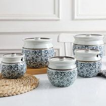 Loading Pig Oil Tank Ceramic Unleaded Day Style Kitchen Home With Cover High Temperature Resistant Hot Chili Pepper Oil Jar Seasoning Jar Salt Tank