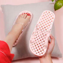 Bathroom slippers female net red non-slip bath household water leakage hole hole hollow anti-odor hotel summer massage slippers male