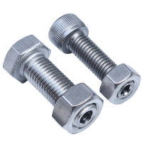 304 stainless steel hexagon socket hollow Bolt lamp threading through hole screw M6M8M10M12M16