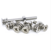 304 Stainless Steel Flat Head Phillips Screw Nut Set Daquan Countersunk Screw Screw Nut Set M3M4M5