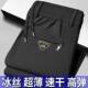 Elastic Ice Silk Casual Pants for Men, Summer Thin Breathable Business Straight Pants with Drawstring Elastic Waist, Loose Long Pants