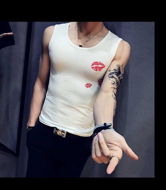 Mùa hè in vest mồ hôi nam phiên bản Hàn Quốc của xu hướng tự tu luyện không tay bó sát áo thun thương hiệu thể thao áo thể thao