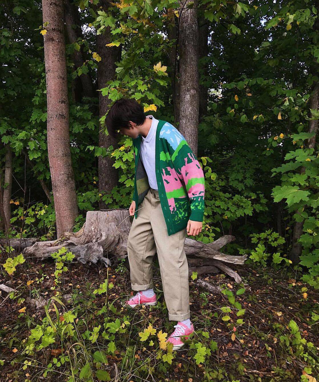 GOLF WANG 18FALL landscape cardigan 