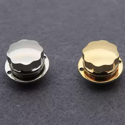 Japan plated 18K real gold Open ring snap buckle Flower-shaped lock buckle Bag lock buckle Brass