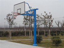 Supply thick square tube buried fixed single-arm basketball stand standard outdoor basketball stand one-arm basketball stand
