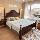 Американская ретро-кровать из массива дерева Anna bed 1,8 м, современная минималистичная главная спальня, французская светлая роскошная двуспальная кровать в средневековом стиле mini 3