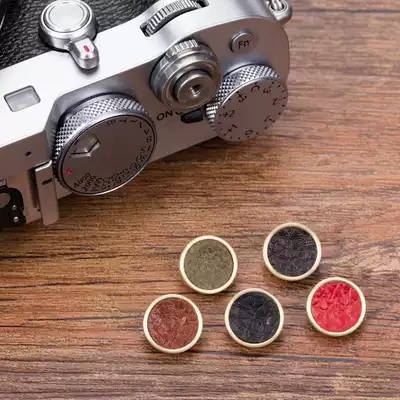Suitable for Fuji X100F XT20 XE3 RX1R2 DF brass camera shutter button concave button accessories