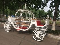 Électrique Eurostyle Pumpkin Carriage Grey Girl Princess Scenic Spot Sightseeing Wedding Wedding Hotel Réception Video Prop Carriage