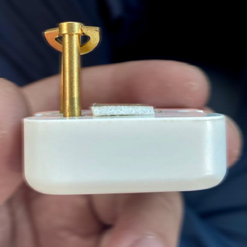 Celluloid Music Toy Mini Movement Plus White Shell