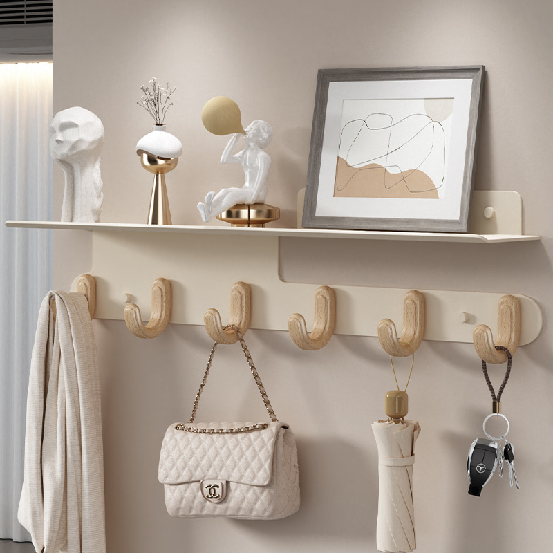 No-Drill Coat Hooks for Entryway, Behind Door, Hallway, Clothes Storage Hooks, Wall-Mounted Hook Rack Storage Shelf No-Drill Coat Hooks for Entryway, Behind Door, Hallway, Clothes Storage Hooks, Wall-Mounted Hook Rack Storage Shelf