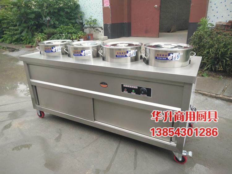 Commercial Stainless Steel Insulated Congee Car Soup Pool Table High Pot Car Porridge Car Soup Porridge Pool Car Insulated Soup Table Milk Tea Beverage Table
