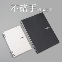 Japan KOKUYO national reputation separated double spiral coil book does not hand Design hard face notebook notepad