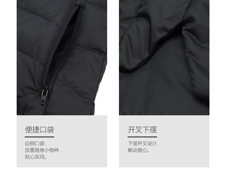 Li Ning xuống vest nữ mới đào tạo áo khoác ấm cổ áo cổ áo mùa thu và đồ thể thao mùa đông AMRN018 - Áo thể thao khoác adidas