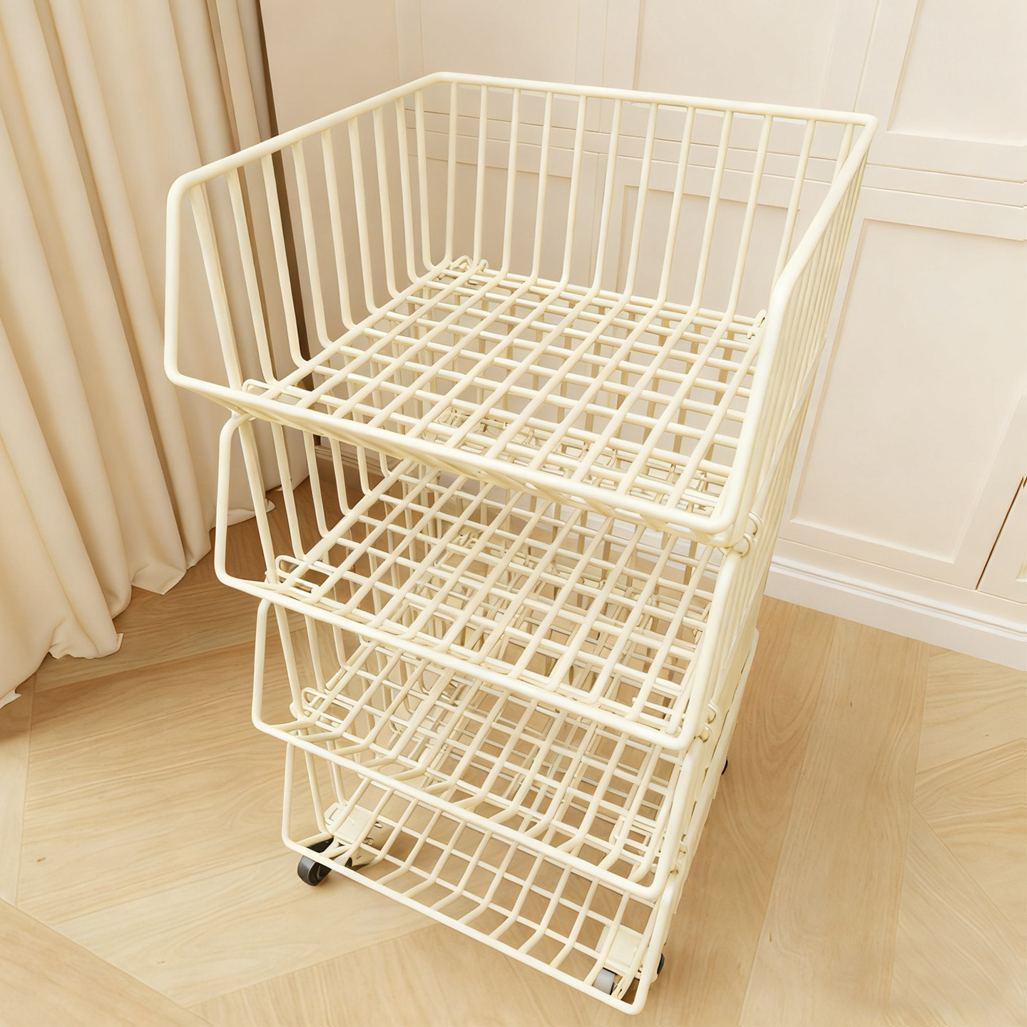 厨房置物架多层落地果蔬菜家用移动小推车卫生间客厅玩具收纳架子