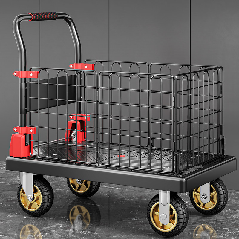 Cart, foldable trailer, fence