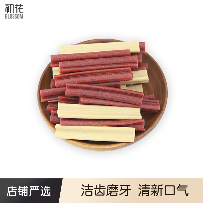Dog molar stick dog snack early flower puppy clean teeth bone pet teddy method small dog chew glue to remove bad breath