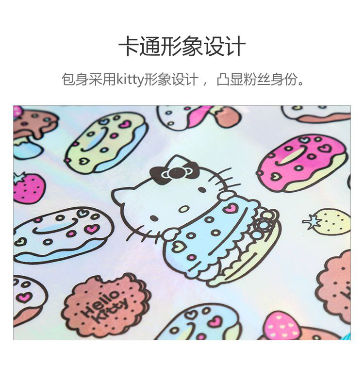 Hellokitty Anime Bao quanh Donut Sinh viên Ba lô Phim hoạt hình Ba lô nữ dễ thương sticker trà sữa cute