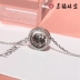 Dây chuyền bạc nữ chính hãng màu đỏ ròng S925 dây chuyền bạc sterling thiết kế ngách vòng cổ trẻ trung trang sức bạc cho bạn gái - Vòng đeo tay Cuff Vòng đeo tay Cuff