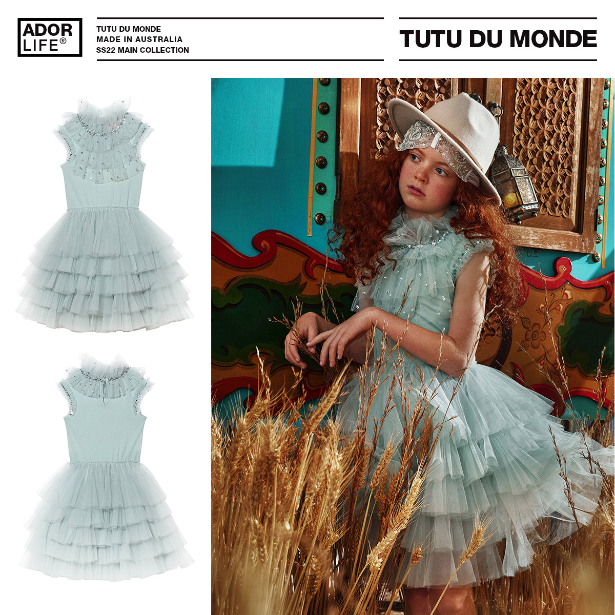 ・22 Spring and Summer New Tutu du monde MYSTICAL Dress Dress