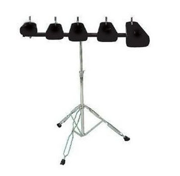 Out-of-five sets of cow bells with bracket frame subdrum bull bell bracket 8 7 6 5 4 inches